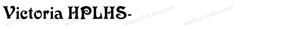 Victoria HPLHS字体转换
